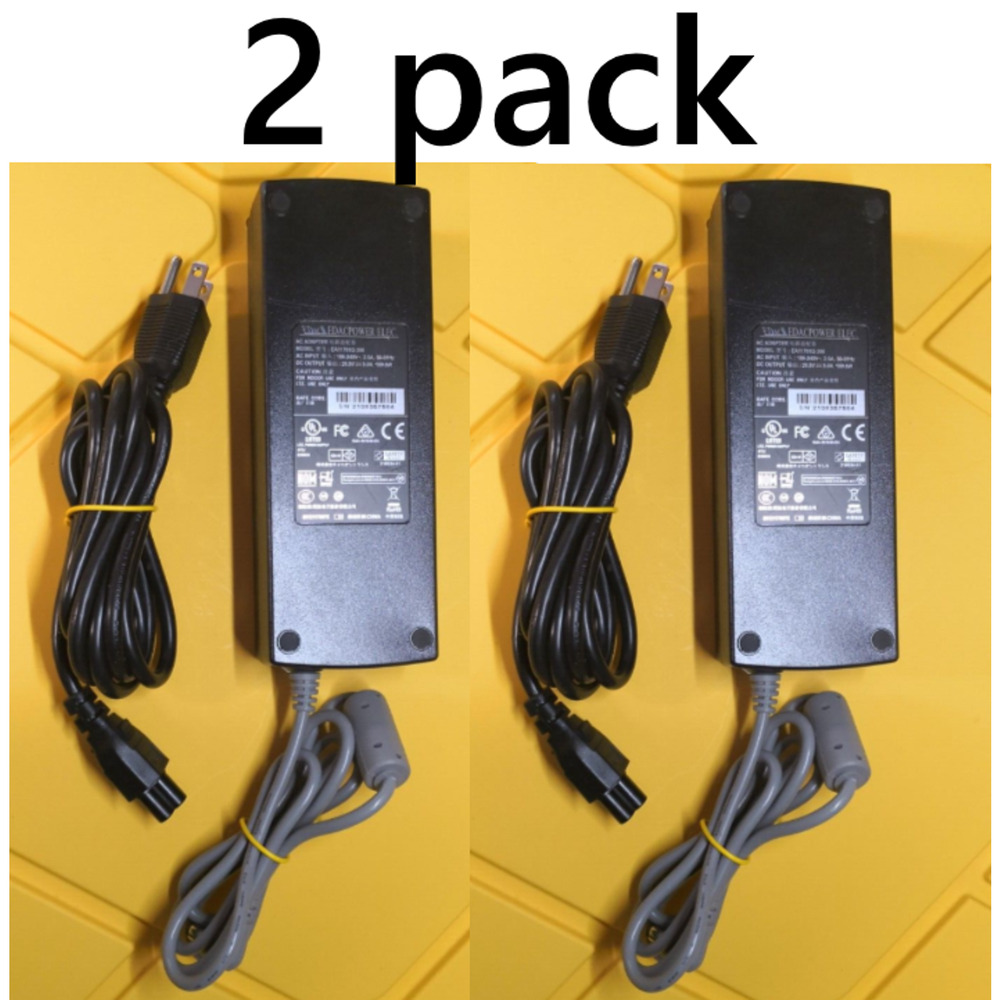 2 Pack - Power Adapter 20V 9A AC DC Supply. Charger PC 180W Round Barrel Tip 7mm
